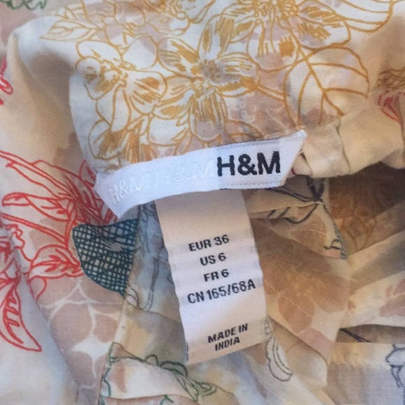 h&m floral patterned skirt size 6 - Picture 3 of 4